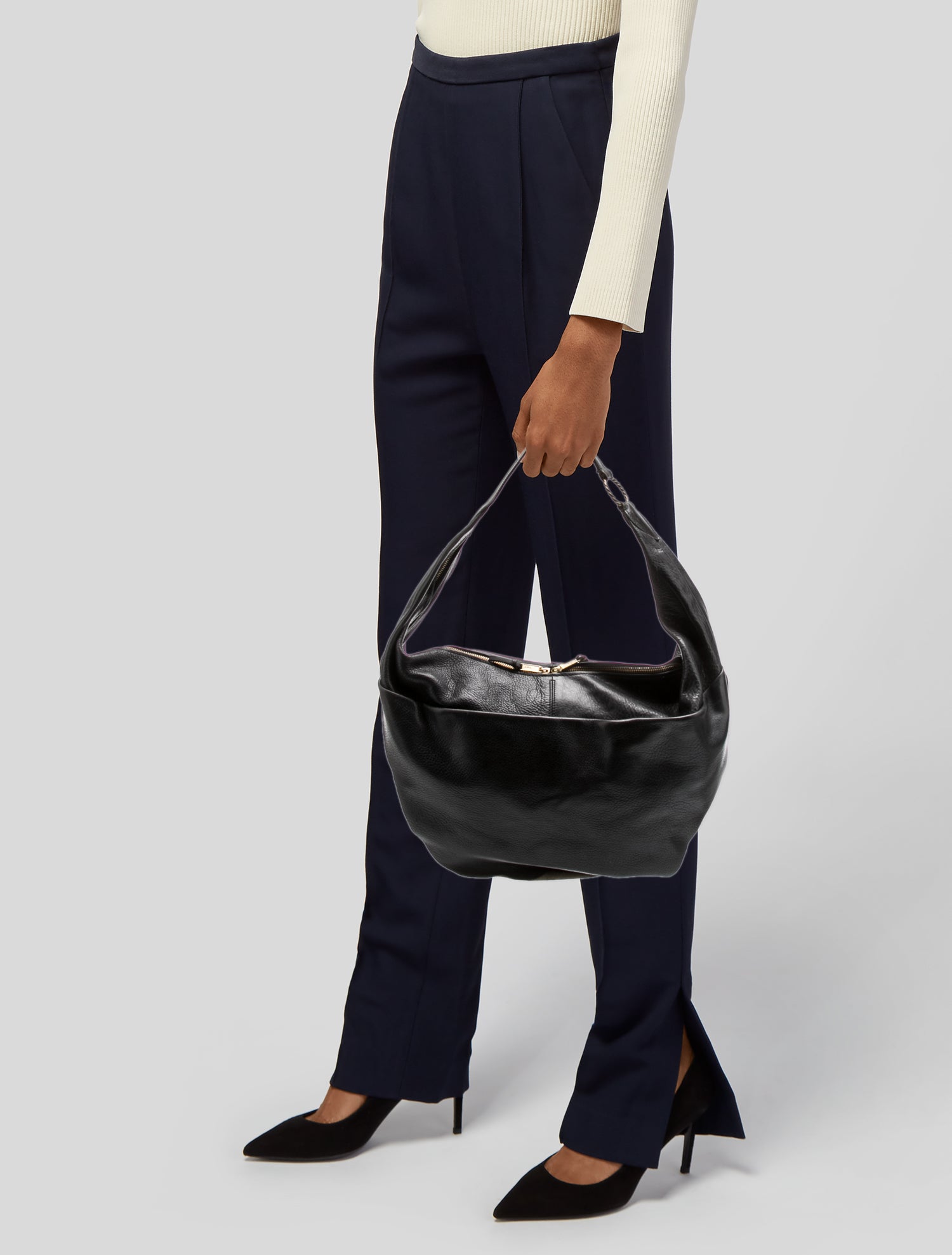 Barney's New York Leather Hobo